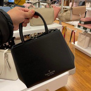 Kate Spade Amour Mini Frame Satchel Crossbody Bag Black
